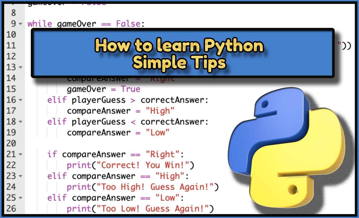 simple tips to learn Python simple tips to learn Python